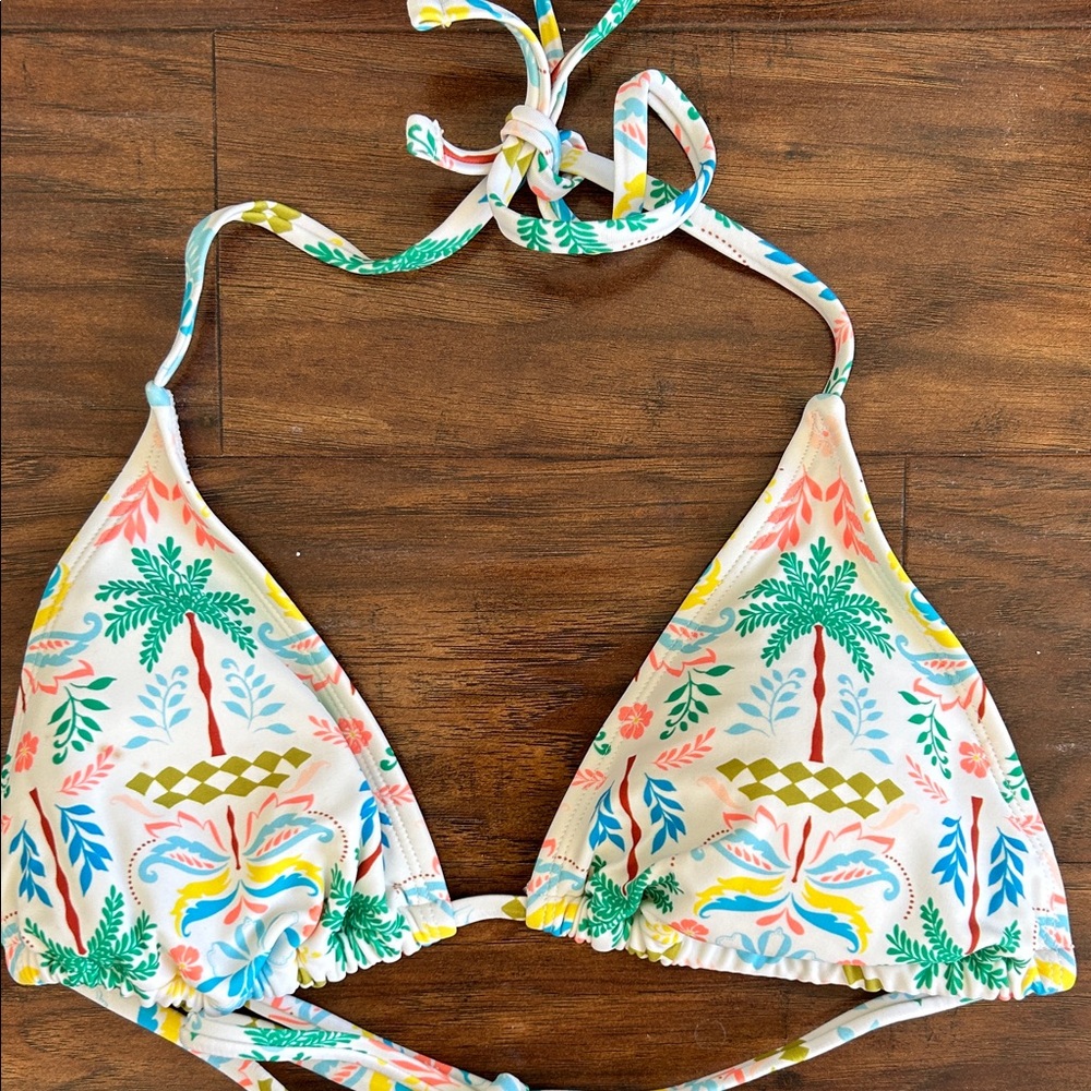 Wild Fable Tropical Print Bikini Top